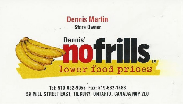Dennis' No Frills Tilbury
